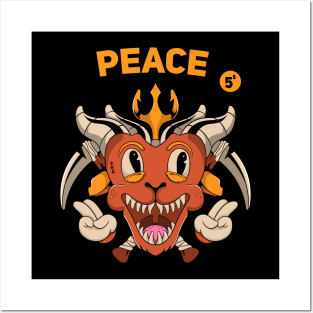 Peace Demon Character Monster Posters and Art